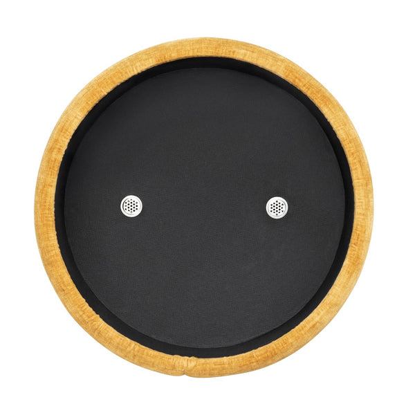 Crestview Collection Modern Storage Ottoman - Stylish Chenille Furniture For Living Room, Bedroom & Entryway Organization Yellow Mdf Evfzr3996spc