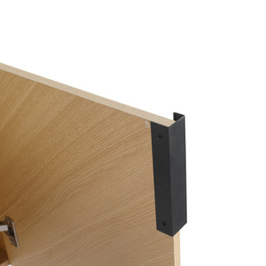 English Elm 30" Elegant Wall-Mounted Bathroom Vanity With Ceramic Sink & Soft-Close Doors For Modern Spaces W999S00443