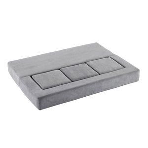 English Elm Ebern Designs Convertible Sectional Sofa – Cozy Chenille Sleeper With 3 Footrests For Small Spaces W1829P280222