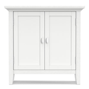 English Elm Redmond Low Storage Cabinet - Stylish White Wood Console With Adjustable Shelves For Any Room B136P159529-GIGA