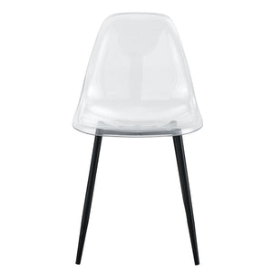 English Elm Table and Chair Set Marble Glass Top with Black Mdf Shelf Four Transparent Seats W1151S04663