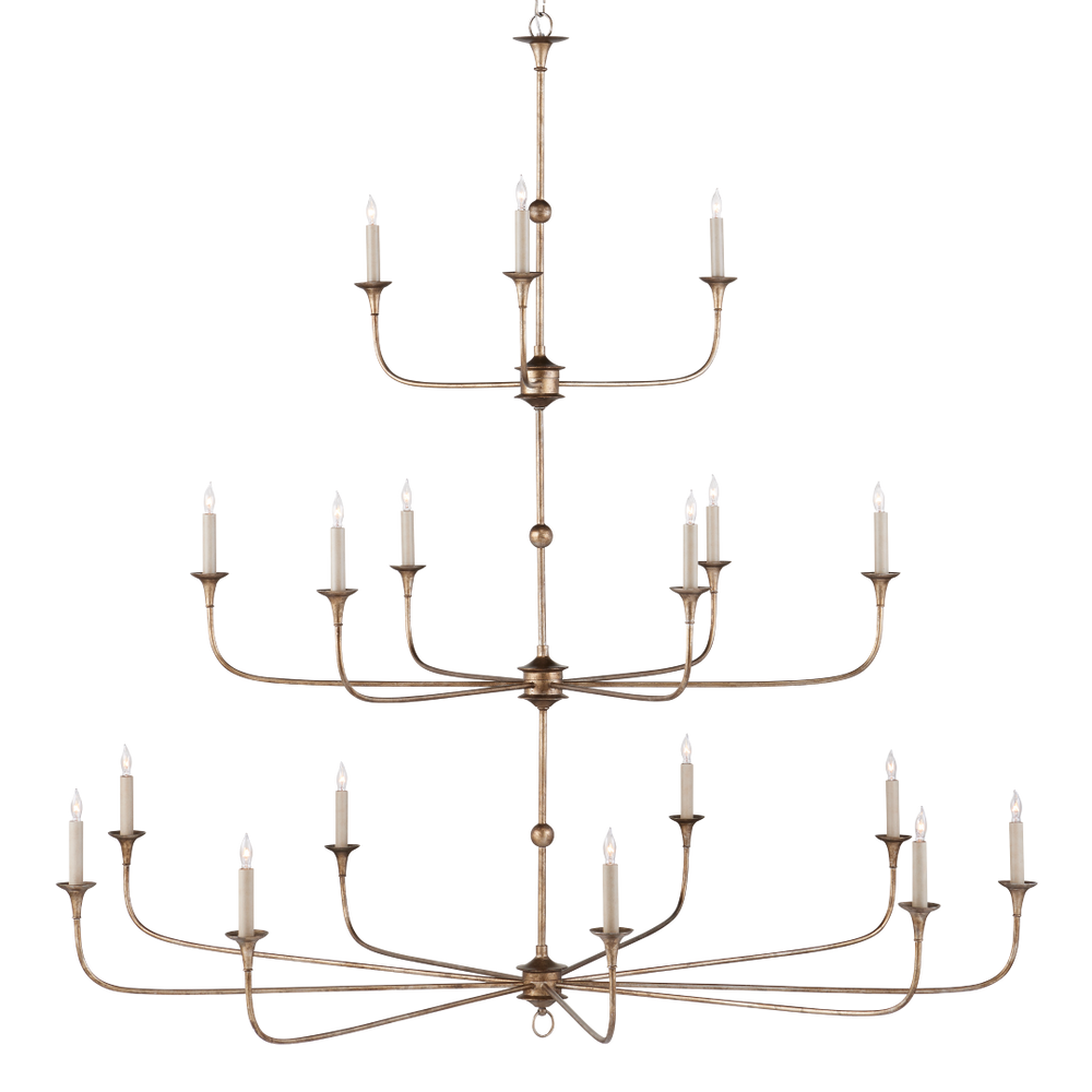 Nottaway Bronze Grande Chandelier - Elegant Pyrite Finish, Adjustable Height for Traditional Spaces