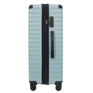 English Elm Luggage 5 Piece Abs Hardshell Travel Set with Usb Port Spinner Wheels and Tsa Lock Light Blue N732P265290N