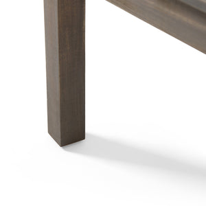 English Elm Christopher Knight Home® - Acacia Outdoor Loveseat and Coffee Table Set with Cushions, Mid-Century Acacia Wood Patio Seating DARK GREY 68024.00DGRY