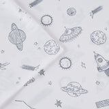 Mi Zone Printed Casual Microfiber Sheet Set MZ20-0639 Space Rocket