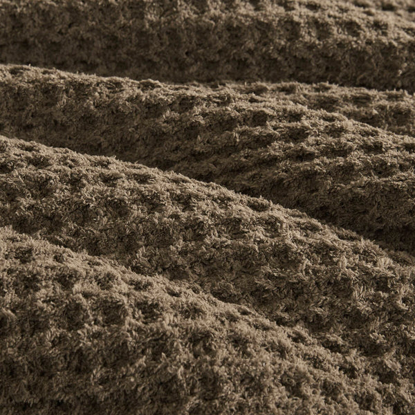 English Elm Waffle Soft Chenille Comforter Set Twin with Ivory Sherpa Reverse, Hypoallergenic Down-Alternative Fill Brown 21.26 L x 21.26 W x 12.99 H B035P294135