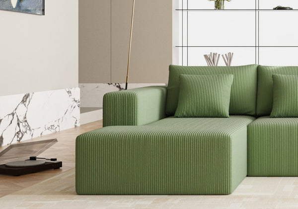 English Elm New Arrival Corduroy U Shaped Sectional Sofa Couch - Reversible, Spacious, Plush Comfort! W1765S00119-GIGA