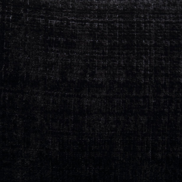 English Elm COOLMORE Extra Large Round Chenille Bean Bag Chair with Deep Seat, High-Density Supportive Sponge Comfort Black W1539P265264