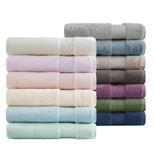 English Elm Cotton 6-Piece Turkish Cotton Towel Set - Ultra-Absorbent Bath, Hand & Wash Towels, Plush Durable B035P294214