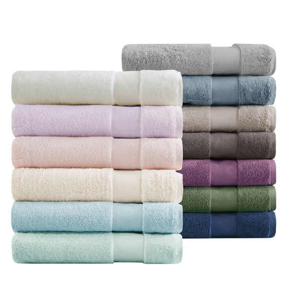 English Elm Cotton 6-Piece Turkish Cotton Towel Set - Ultra-Absorbent Bath, Hand & Wash Towels, Plush Durable B035P294214