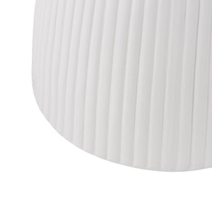 English Elm Outdoor Mgo Round Side Table Weatherproof Matte White Patio or Living Room Accent N772P374362W