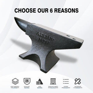 English Elm Single Horn Cast Steel Anvil 132lb Forge Tool for Bladesmithing and Metalwork W3213P453349