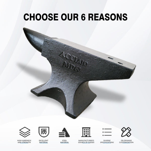 English Elm Single Horn Cast Steel Anvil 132lb Forge Tool for Bladesmithing and Metalwork W3213P453349