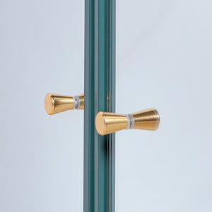 English Elm Army Green Bathroom Storage Cabinet With Mirror, 2 Doors & Open Shelf For Stylish Organization W3122P272875