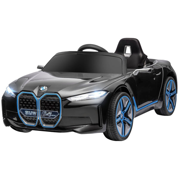 English Elm Aosom Licensed Bmw I4 12v Kids Ride on Car with Remote Suspension and Realistic Dash W2225P200668
