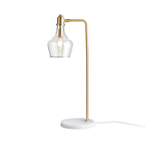 Hampton Hill Auburn Modern/Contemporary 24" H Table Lamp with Marble Base FB153-1175 Gold