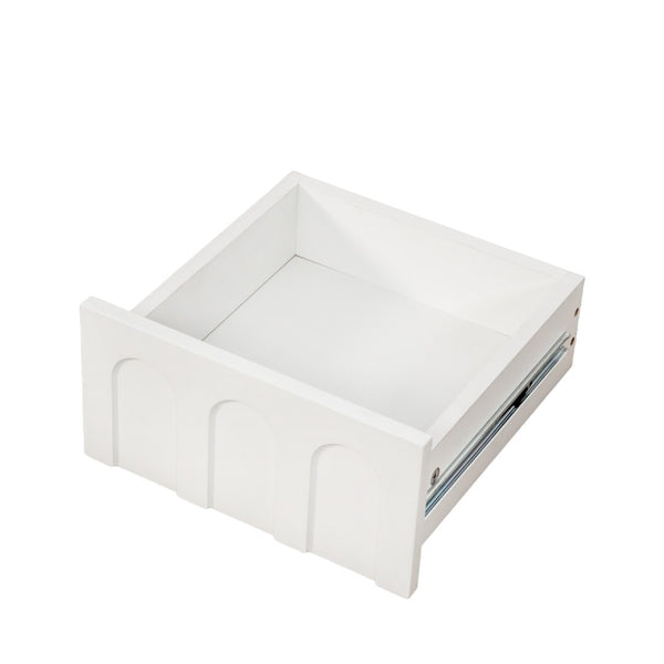 English Elm White Sideboard Storage Cabinet – Modern Multi-Functional Design With Glass Doors & Versatile Shelving W331P298183-GIGA