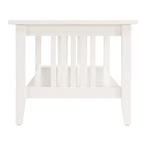 OSP Home Furnishings Sierra Coffee Table White Finish