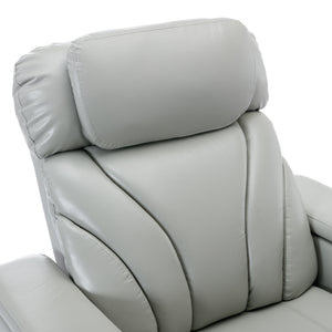 English Elm Power Motion Recliner Electric with USB Charging, Hidden Arm Storage, Cup Holder & Bluetooth Speaker LIGHT GREY N719S000800E
