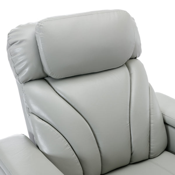 English Elm Power Motion Recliner Electric with USB Charging, Hidden Arm Storage, Cup Holder & Bluetooth Speaker LIGHT GREY N719S000800E