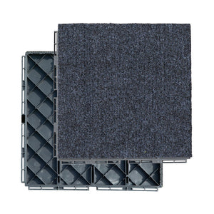 English Elm Mat Grey Plastic Deck Tiles – Durable, Easy-Clean Flooring with Soft Texture for Homes, Offices, Commercials W1859P301138
