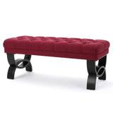 Christopher Knight Home® - Noble House - Scarlett Tufted Fabric Ottoman Bench