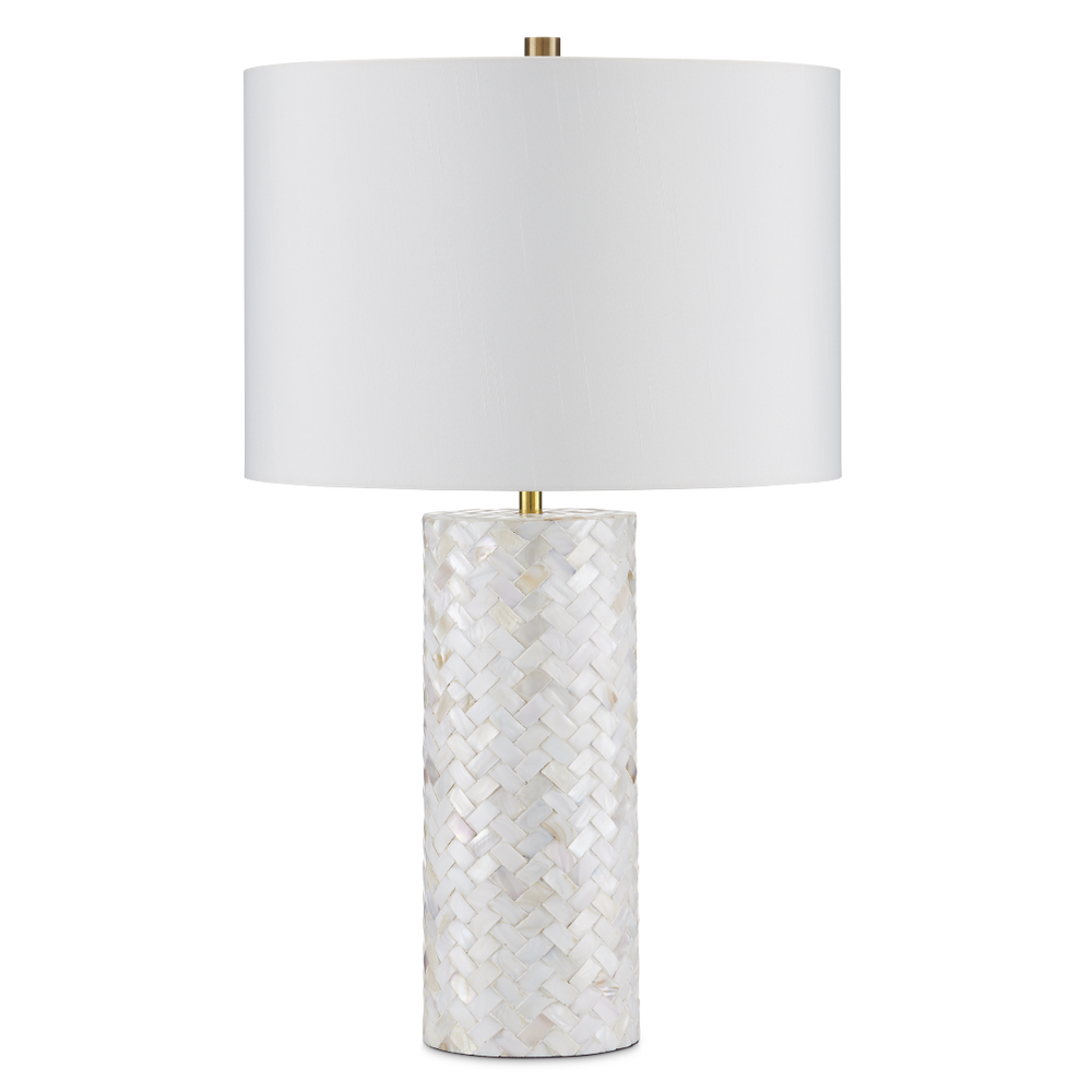 Meraki Mother-of-Pearl Table Lamp – Elegant Contemporary Design with Handcrafted Natural Beauty