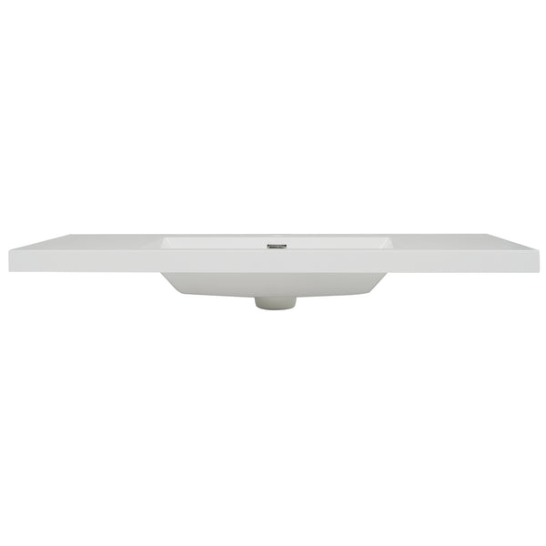 English Elm Christopher Knight Home® - 48" 47.25" Resin Vanity Top Bright White with 3-Hole 8" Faucet Prep, Overflow, Durable Drop-In/Undermount N759P337622K