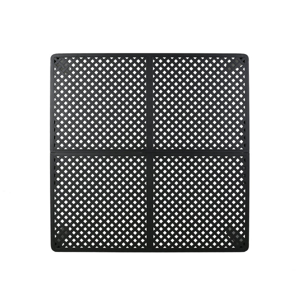 English Elm Christopher Knight Home® - Outdoor Modern Aluminum Dining Table with Woven Accents, 66.5" x 38" Durable Weatherproof Design for Starry Evenings and Alfresco Entertaining 65144.00BLK