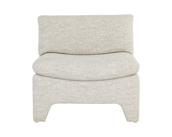 Sunpan Dallin Lounge Chair - Contemporary Design with Eye-Catching Shape and Fully Upholstered Legs Boho Oatmeal