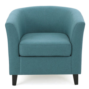 English Elm Christopher Knight Home® - PLAZA Club Chair with Plush Upholstery and Mid-Century Profile — Cozy, Stylish Accent Seat for Living Rooms Teal 31 L x 29.25 W x 26.25 H 46619.00FDTE