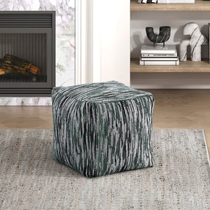 English Elm Modern Faux Fur Pouf Ottoman Accent Seat — Plush Cylindrical Footstool, Cozy Living Room Accent Multi 17 L x 17 W x 18 H B011P251660