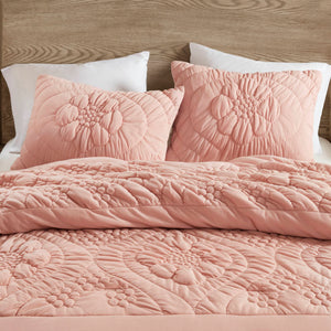 English Elm 2-Piece Twin Comforter Set with Soft Poly Jersey Face and Plush Poly Fill for Cozy Bedrooms Pink 13.78 L x 17.72 W x 6.69 H B035P408217