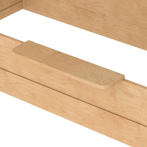 English Elm Twin Low Loft Bed Solid Pine Frame with Built-in Led Lighting and Storage Shelves Natural W1580P396331