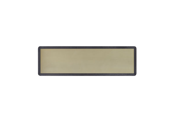 English Elm Console Table with Elm Veneer and Metal Frame, Latte Finish, Modern Soft Lines and Open Storage Shelves Black 64 L x 22 W x 12 H B2699P238781