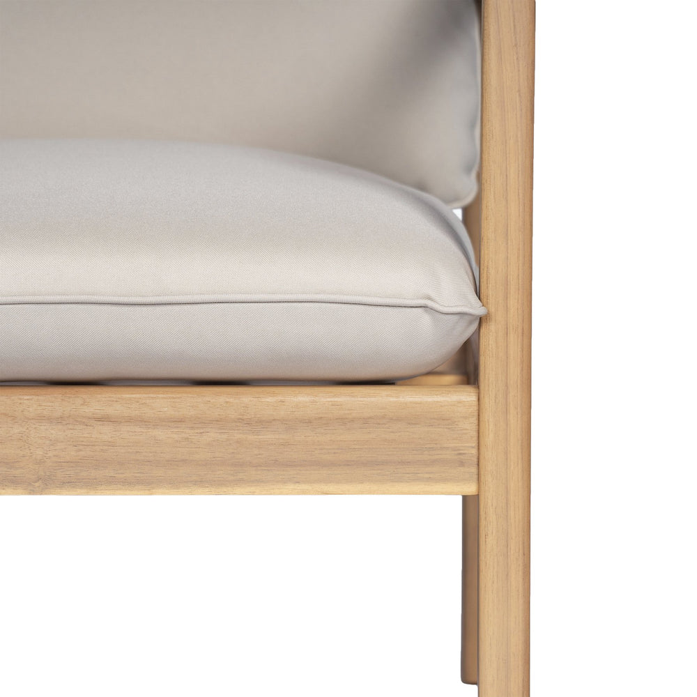 English Elm Christopher Knight Home® - Outdoor 29" Seat Height Aluminum Barstools with Rope Scallop Backrest, Rust-Resistant Patio Set Light Teak N772P247684L