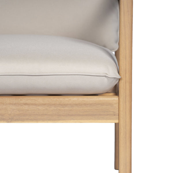 English Elm Christopher Knight Home® - Outdoor 29" Seat Height Aluminum Barstools with Rope Scallop Backrest, Rust-Resistant Patio Set Light Teak N772P247684L