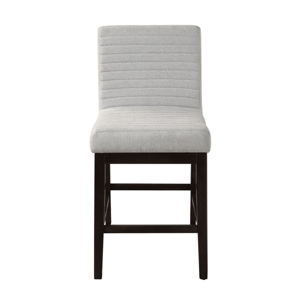 English Elm Edwyn Linen & Espresso Counter Height Chairs Set of 2 — Padded Linen Seats, 220 lb Capacity, Stylish B2726P313157