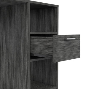 English Elm Arlington Writing Computer Desk - Stylish Compact Design With Drawer & Two Open Shelves For Storage B128P148861