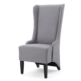 Christopher Knight Home® - Noble House - Callie Light Grey Fabric Dining Chair