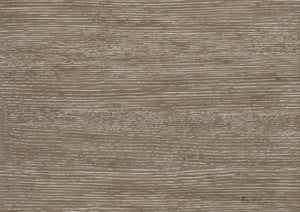 English Elm Traditional Southlake Dining Table with 18" Extension Leaf, Brownish-Gray Wire-Brushed Oak Veneer, Double Pedestal Base B011S01478