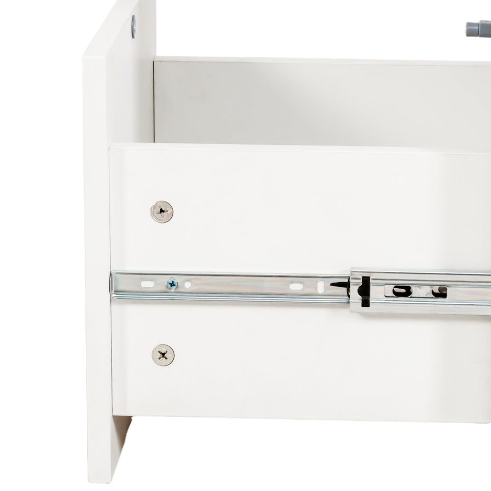 English Elm White Sideboard Storage Cabinet – Modern Multi-Functional Design With Glass Doors & Versatile Shelving W331P298183-GIGA