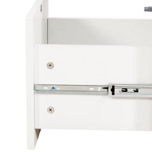 English Elm White Sideboard Storage Cabinet – Modern Multi-Functional Design With Glass Doors & Versatile Shelving W331P298183-GIGA