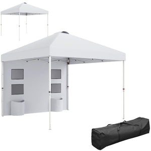 English Elm 10x 10 Ft Pop up Canopy Upf 50 Oxford Fabric Instant Shelter with Sidewall Pockets T3971P380455