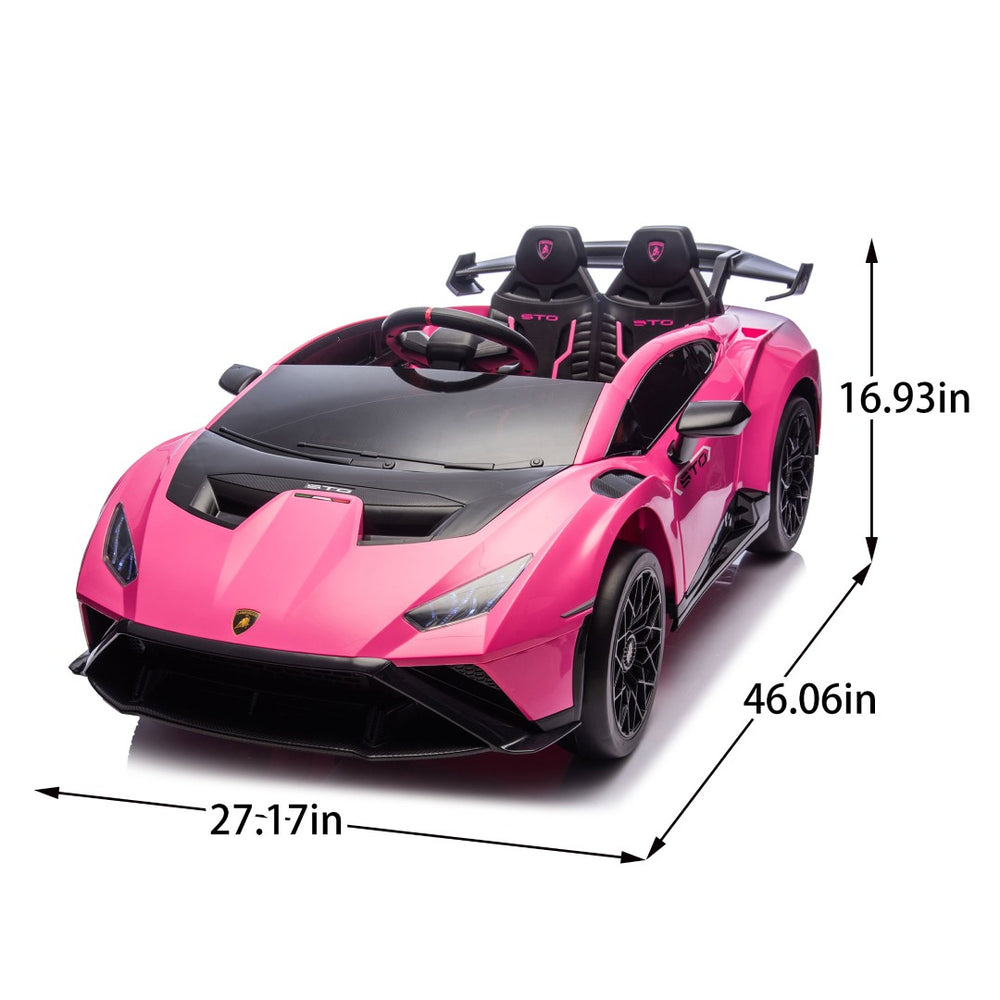 English Elm Lamborghini Huracan Sto 24v Kids Ride on Drift Car with Led Lights and Remote W1578P210770