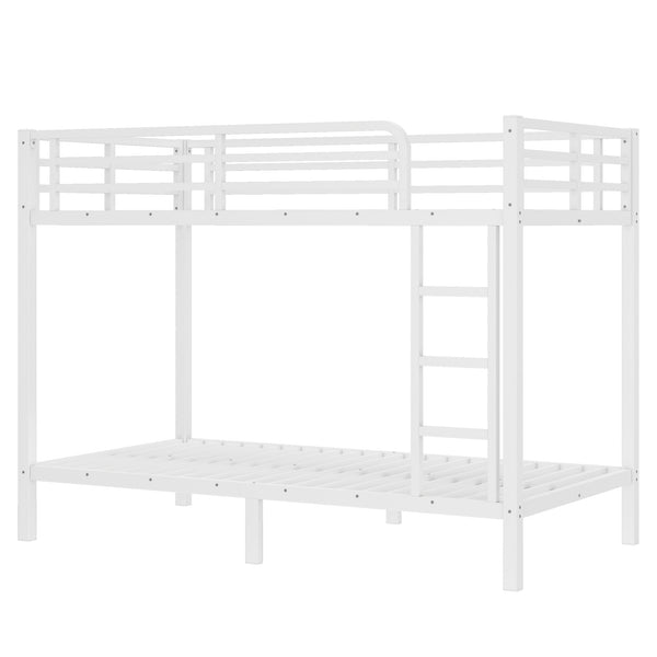English Elm Metal Twin XL Over Twin XL Bunk Bed Sturdy Steel Frame, Space-Saving Design, Noise-Free Sleep Solution W1580P329009