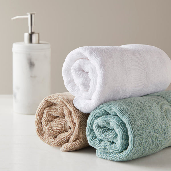 JLA Home Comfort Spaces - 500GSM Plush 6pc Towel Set Crafted from 100% Turkish Cotton for Spa Softness, Quick-Dry, Oeko-Tex Safe Beige AM73-0239