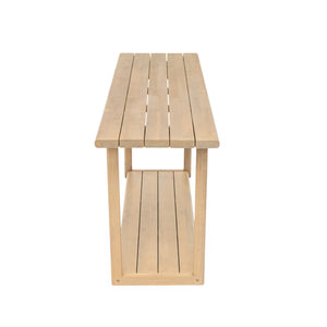 English Elm Christopher Knight Home® - Woodside Light Teak Rectangular Outdoor Buffet & Console Table – Acacia Wood, 300lb Capacity, Sleek Design N775P361821L