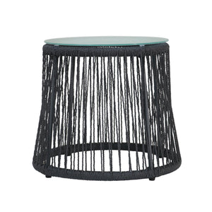 English Elm Christopher Knight Home® - SOUTHPORT Woven Rope Club Chair with Steel Frame, Water‑Resistant Cushions & Bohemian Outdoor Style Gray 62329.00TGRY