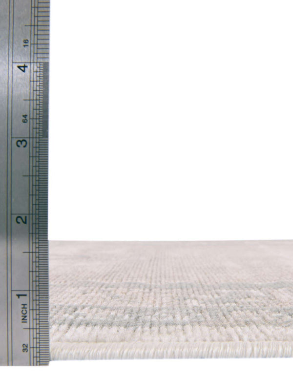 Unique Loom Whitney Geneva Machine Made Border Rug Mink, Light Brown/Ivory 2' 7" x 12' 0"